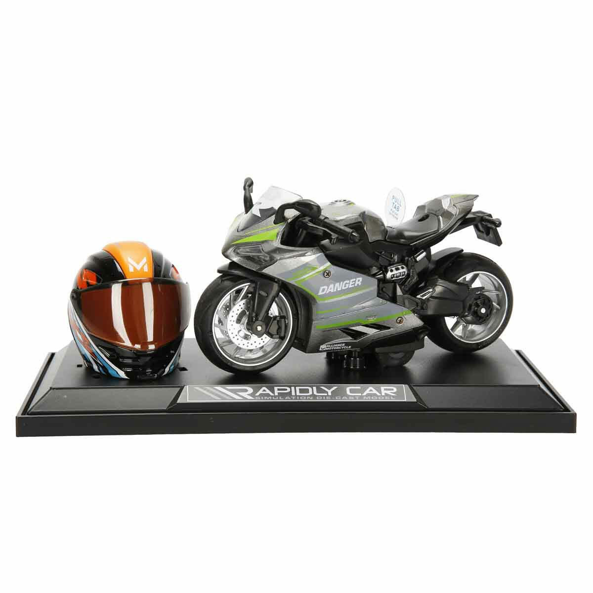1:12 Sesli ve Işıklı Ducati Die Cast Çek Bırak Motosiklet ve Tamir Atölyesi Seti | Metal Alaşım Gövdeli Koleksiyon Motoru | Aksesuarlı Yarış Seti