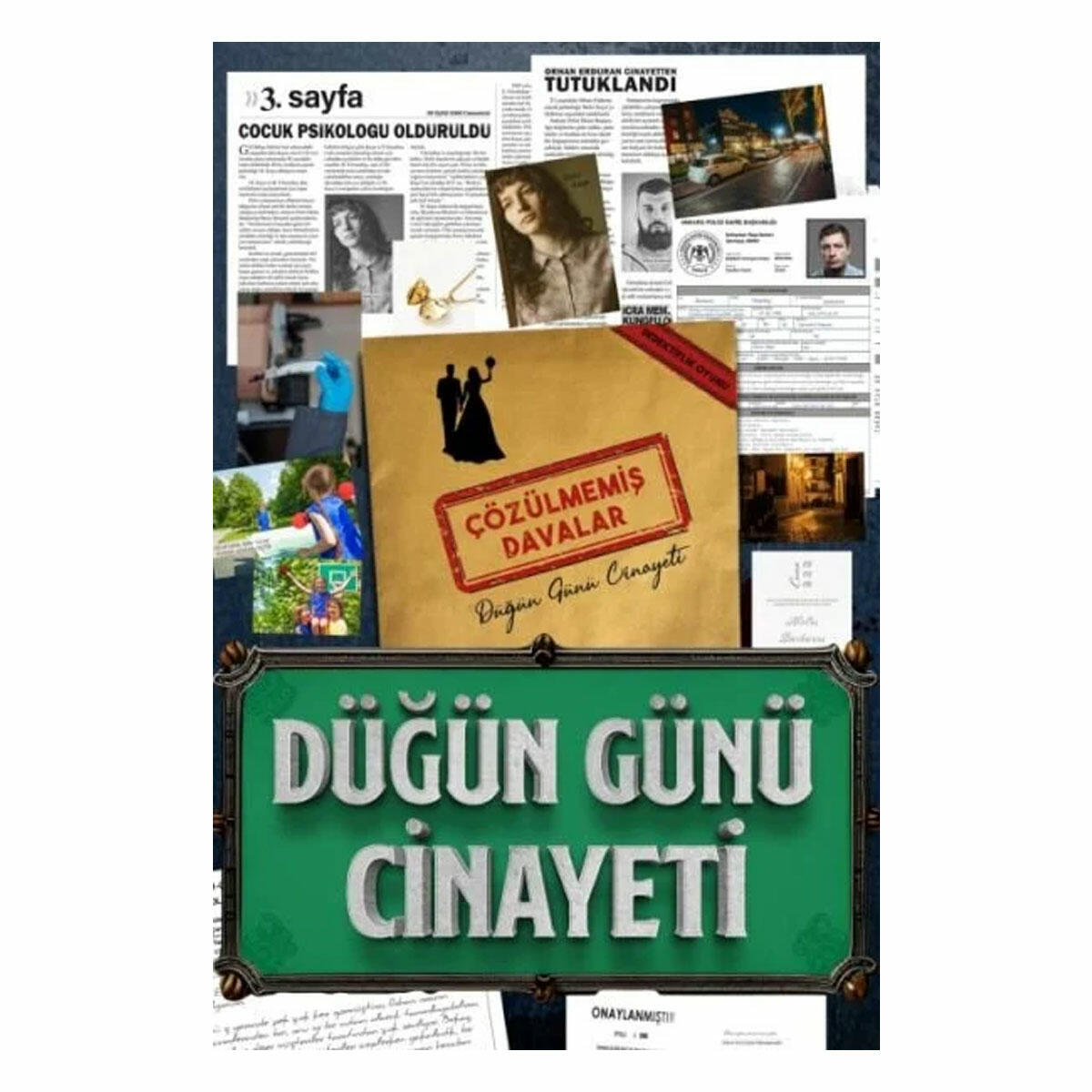 Çözülmemiş Davalar: Düğün Günü Cinayeti Dedektif Oyunu | Gerçekçi Suç Dosyası ve İpucu Seti | Yetişkinler ve Gençler İçin Polisiye Strateji Oyunu