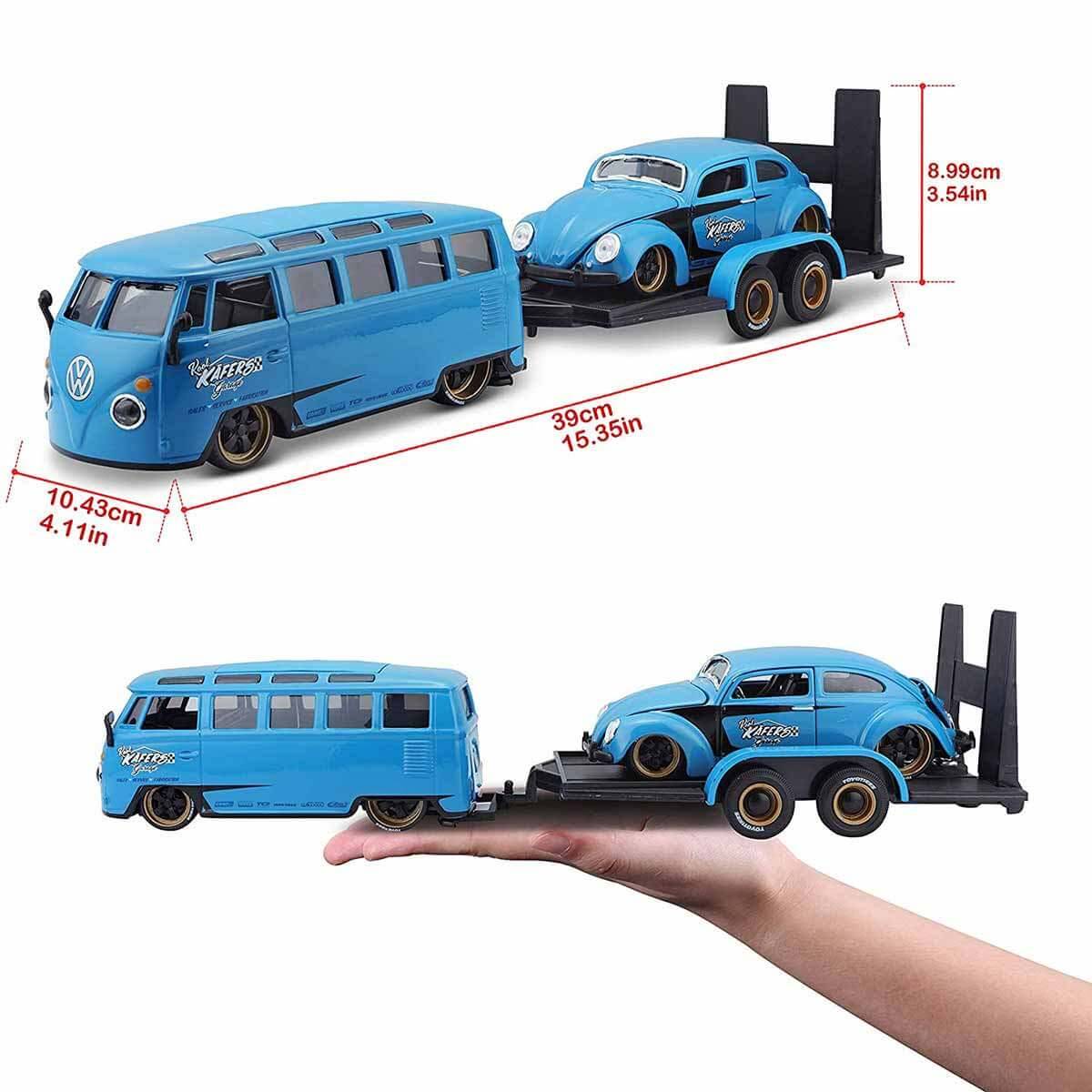 Maisto 1:24 Volkswagen Van Samba ve Beetle Model Araba