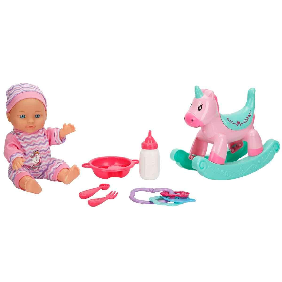 Boubou Bebek ve Sallanan Atı Oyun Seti (30 cm)