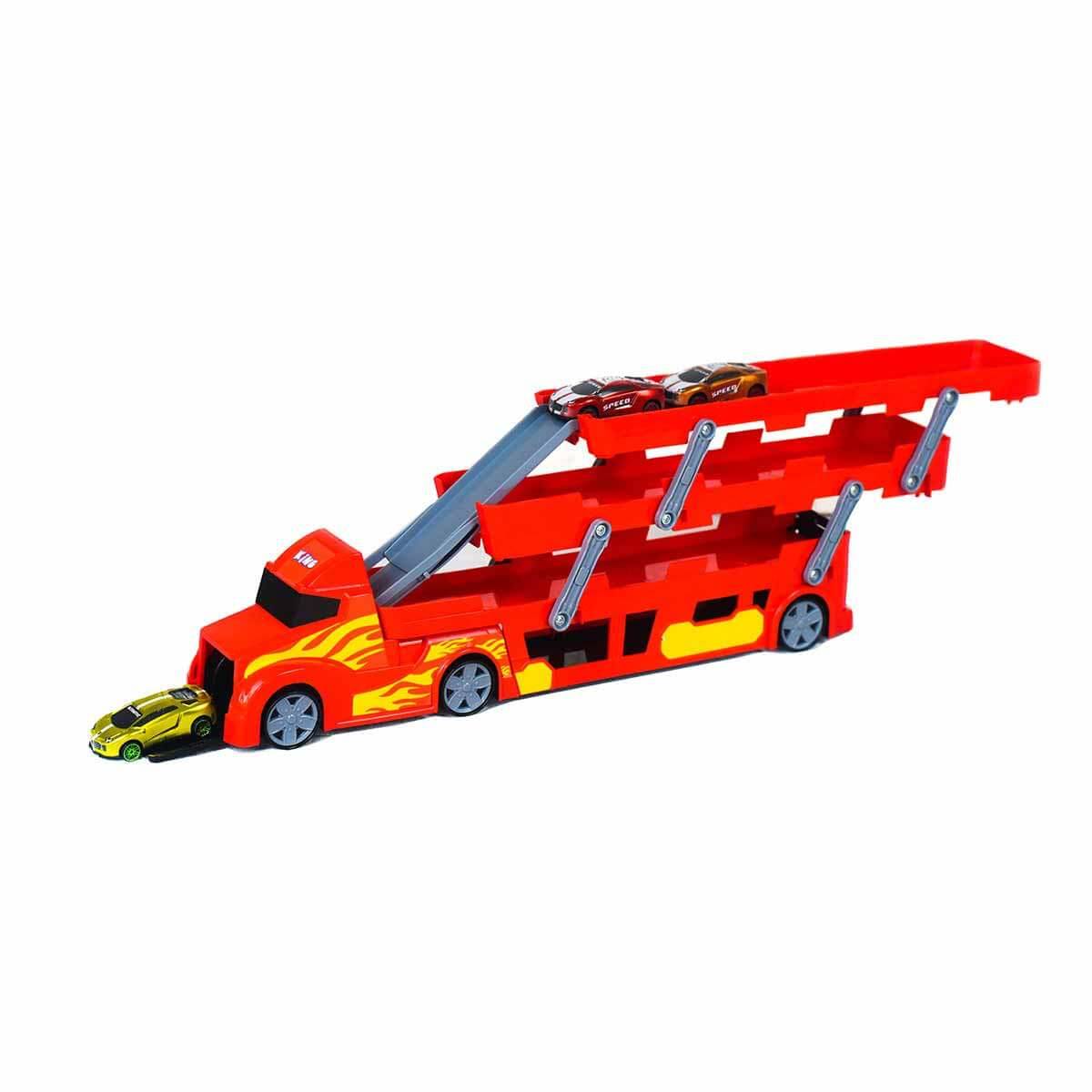 3 Katlı 3 Araçlı Taşıyıcı Tır Oyun Seti