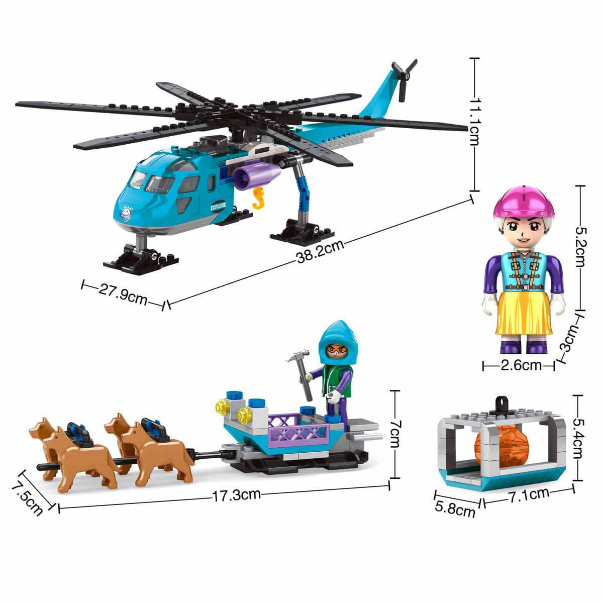 BLX Glacier Keşif Helikopteri ve Kızak Yapı Seti