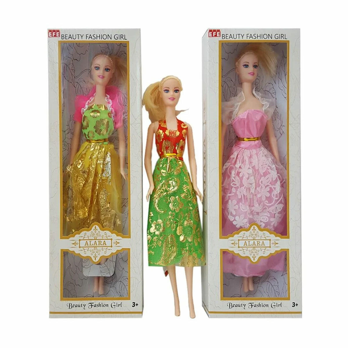 Efe Kutulu Alara Bebek | Aksesuarlı Şık Moda Bebeği | Eğitici ve Yaratıcı Evcilik Oyun Seti