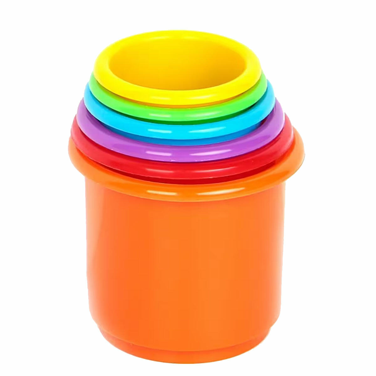 Eğlenceli Bardaklar Sevimli Kule | Bebekler İçin İç İçe Geçen İstifleme Bardakları | 12 Ay+ Eğitici Duyusal Gelişim Oyuncağı