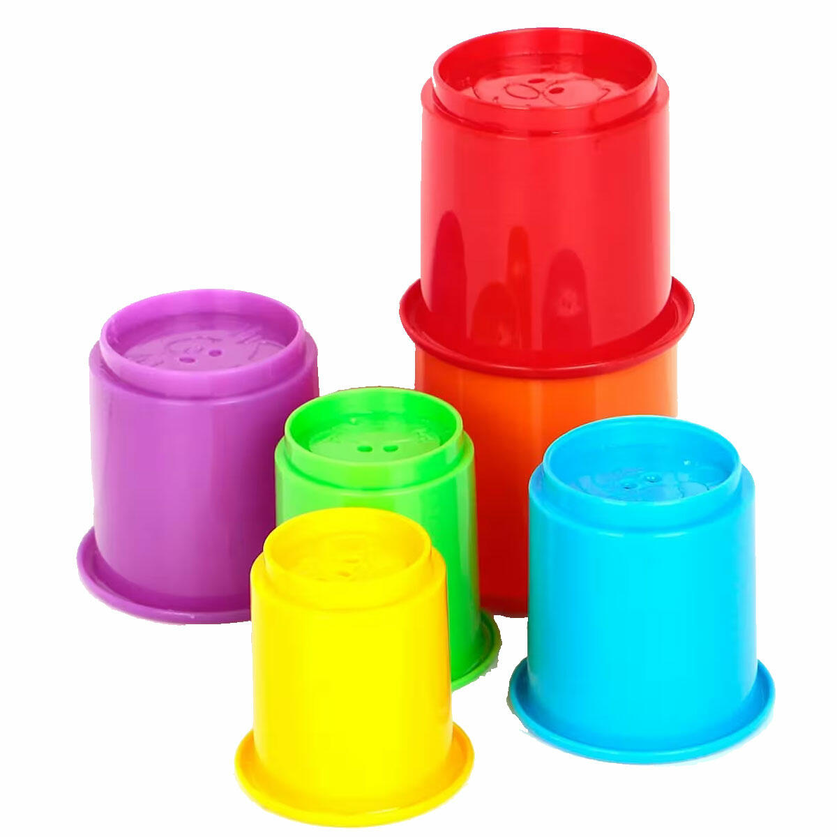 Eğlenceli Bardaklar Sevimli Kule | Bebekler İçin İç İçe Geçen İstifleme Bardakları | 12 Ay+ Eğitici Duyusal Gelişim Oyuncağı