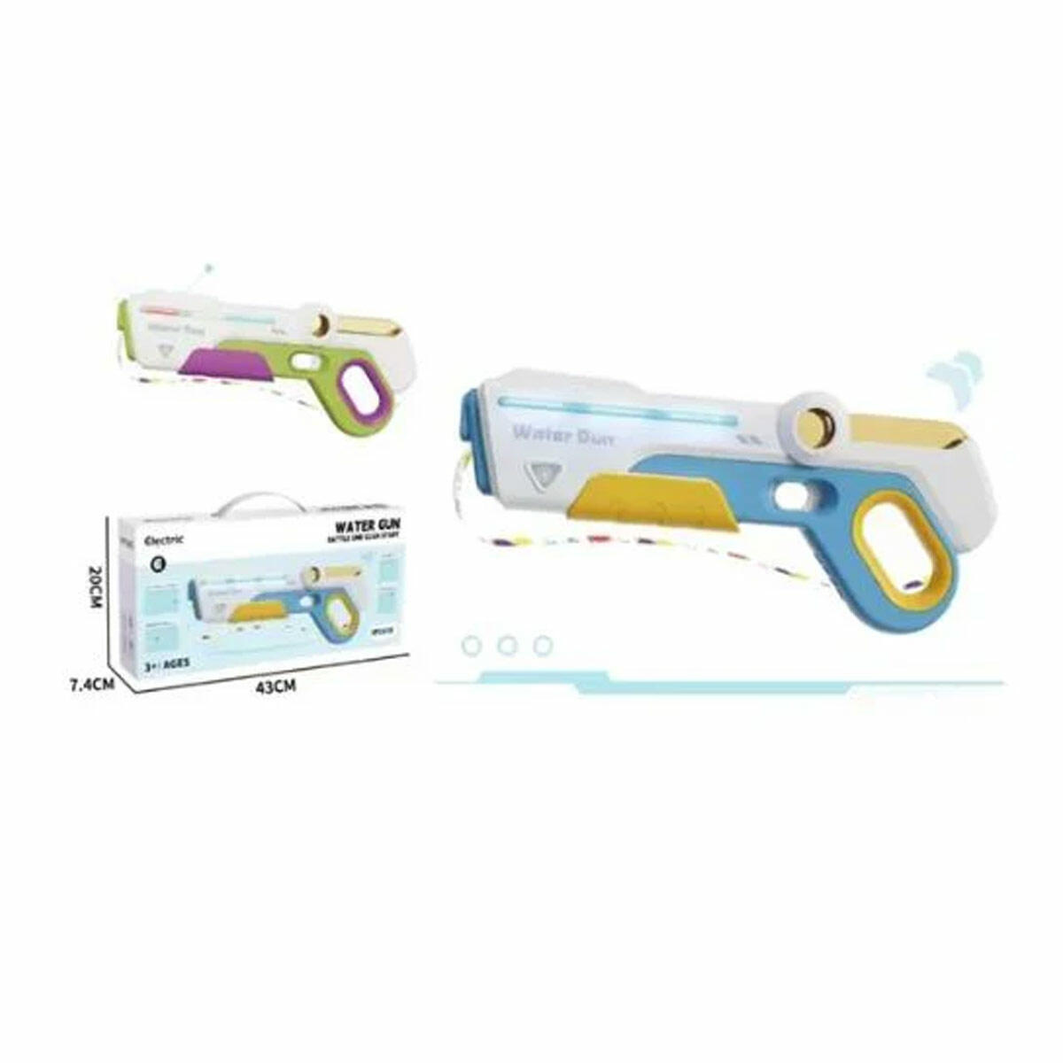 Elektrikli Güçlü Su Tabancası Tam Otomatik Şarjlı | Kesintisiz Jet Fırlatma | 6+ Yaş Yüksek Performanslı Su Tüfeği