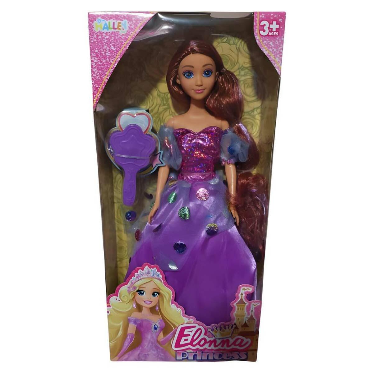 Elonna Prenses Bebek 30 CM | Şık Kıyafetli Moda Bebeği | Feyza Oyuncak Prenses Serisi