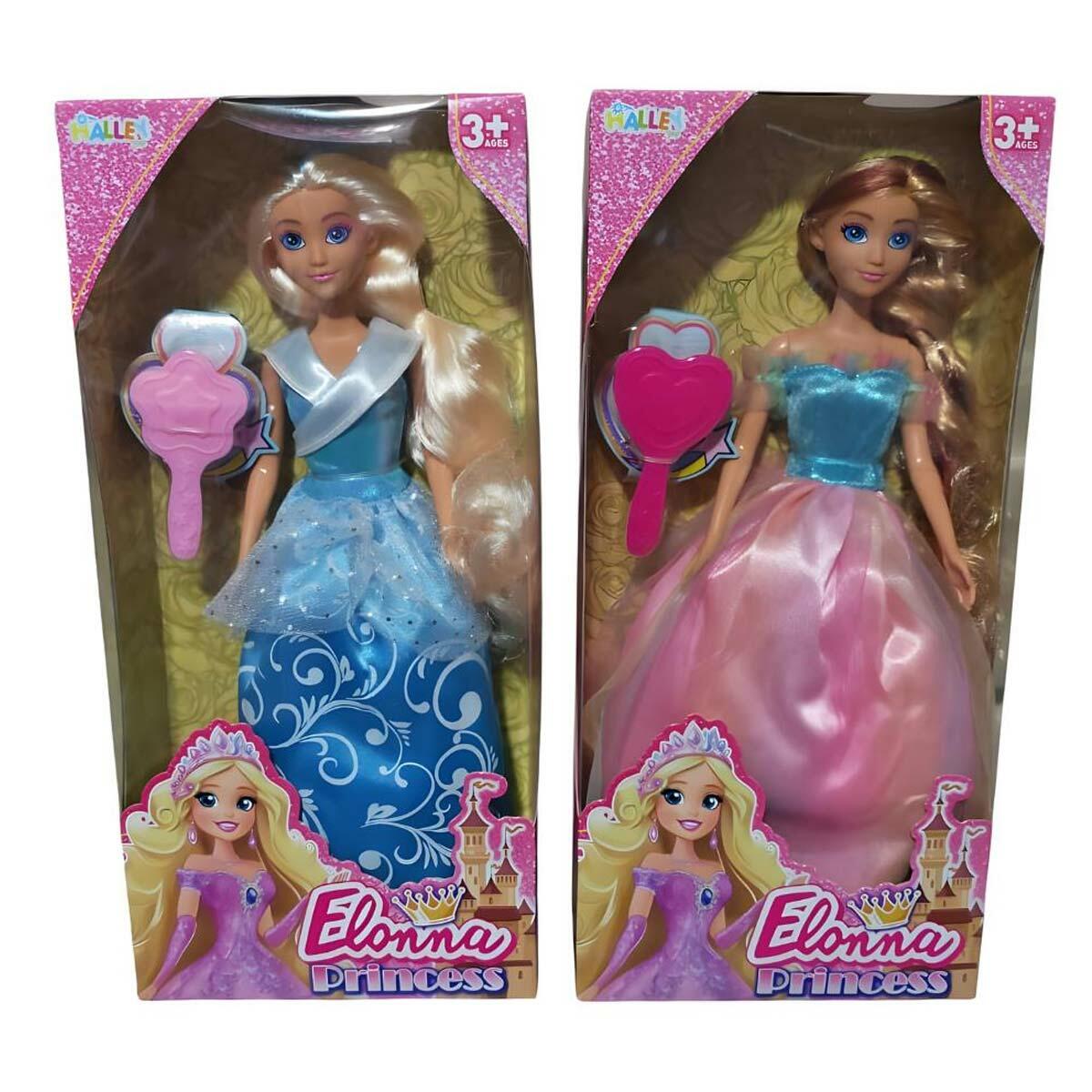 Elonna Prenses Bebek 30 CM | Şık Kıyafetli Moda Bebeği | Feyza Oyuncak Prenses Serisi