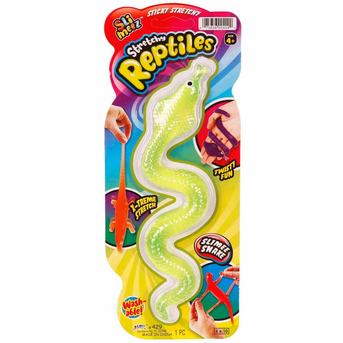 Jaru Esnek Sürüngenler 19 cm – Streç Yılan ve Kertenkele Oyuncak Figürleri