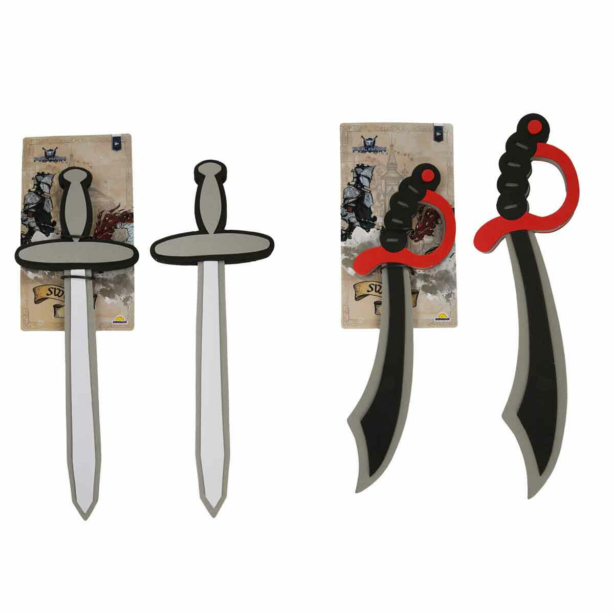 Eva Kılıç 48 cm | Yumuşak ve Güvenli Şövalye/Korsan Rol Yapma Oyuncağı | Çocuklar İçin Dayanıklı Eva Köpük Kılıç