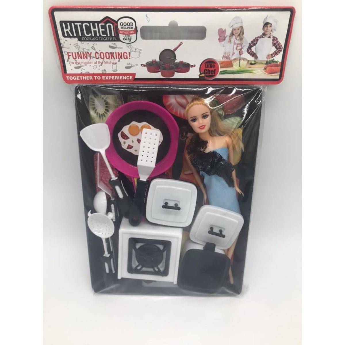 Kembay Oyuncak Tepsili Bebekli Mutfak Seti