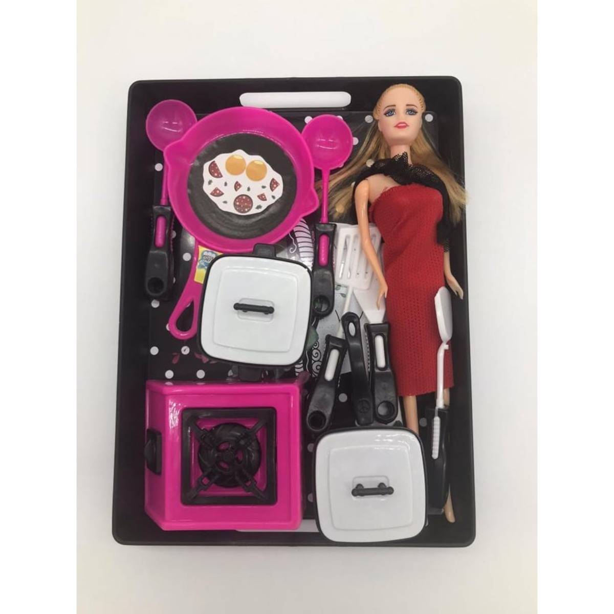 Kembay Oyuncak Tepsili Bebekli Mutfak Seti