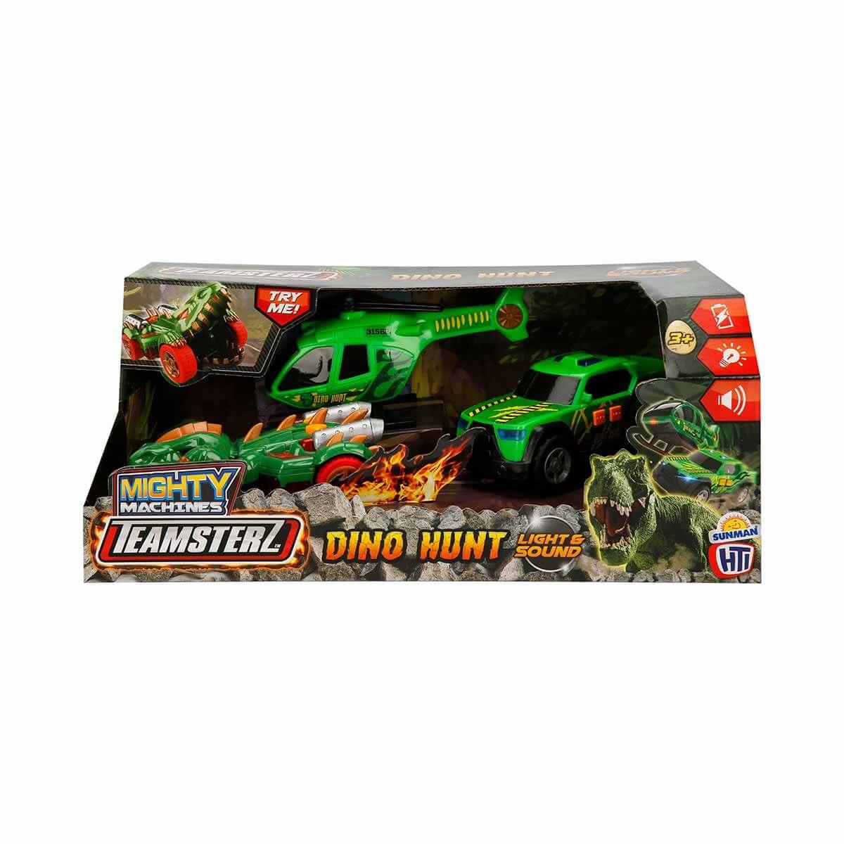 Teamsterz Mighty Machines Dino Hunt Sesli ve Işıklı Oyun Seti