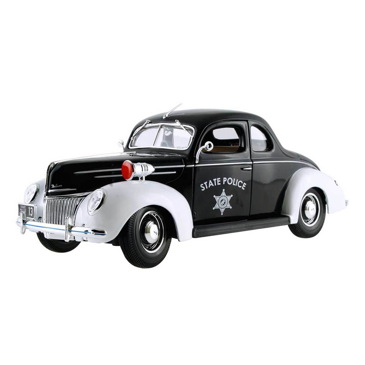 Maisto 1:18 Ford Deluxe Police 1939 Model Araba