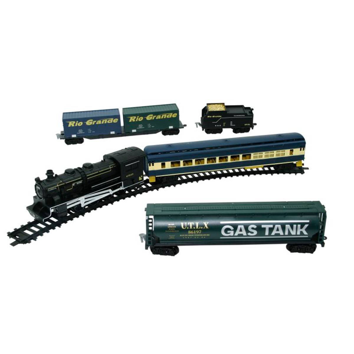 Işıklı ve Sesli 33 Parça Klasik Büyük Tren Set