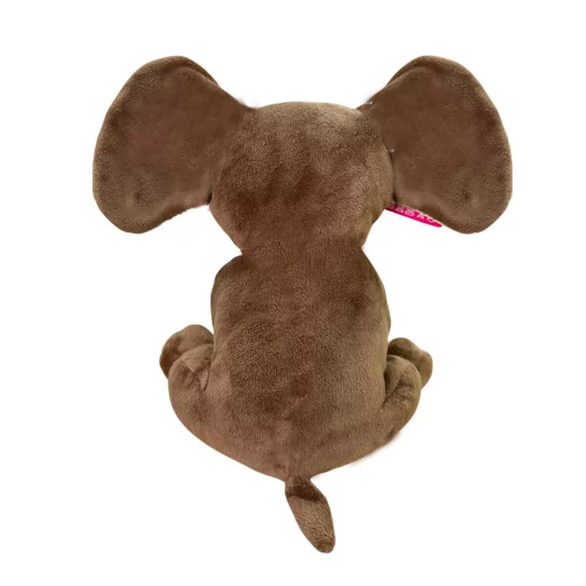 Fil Oturan 20x17 CM Kahve | Yumuşak Welsoft Pelüş Uyku Arkadaşı