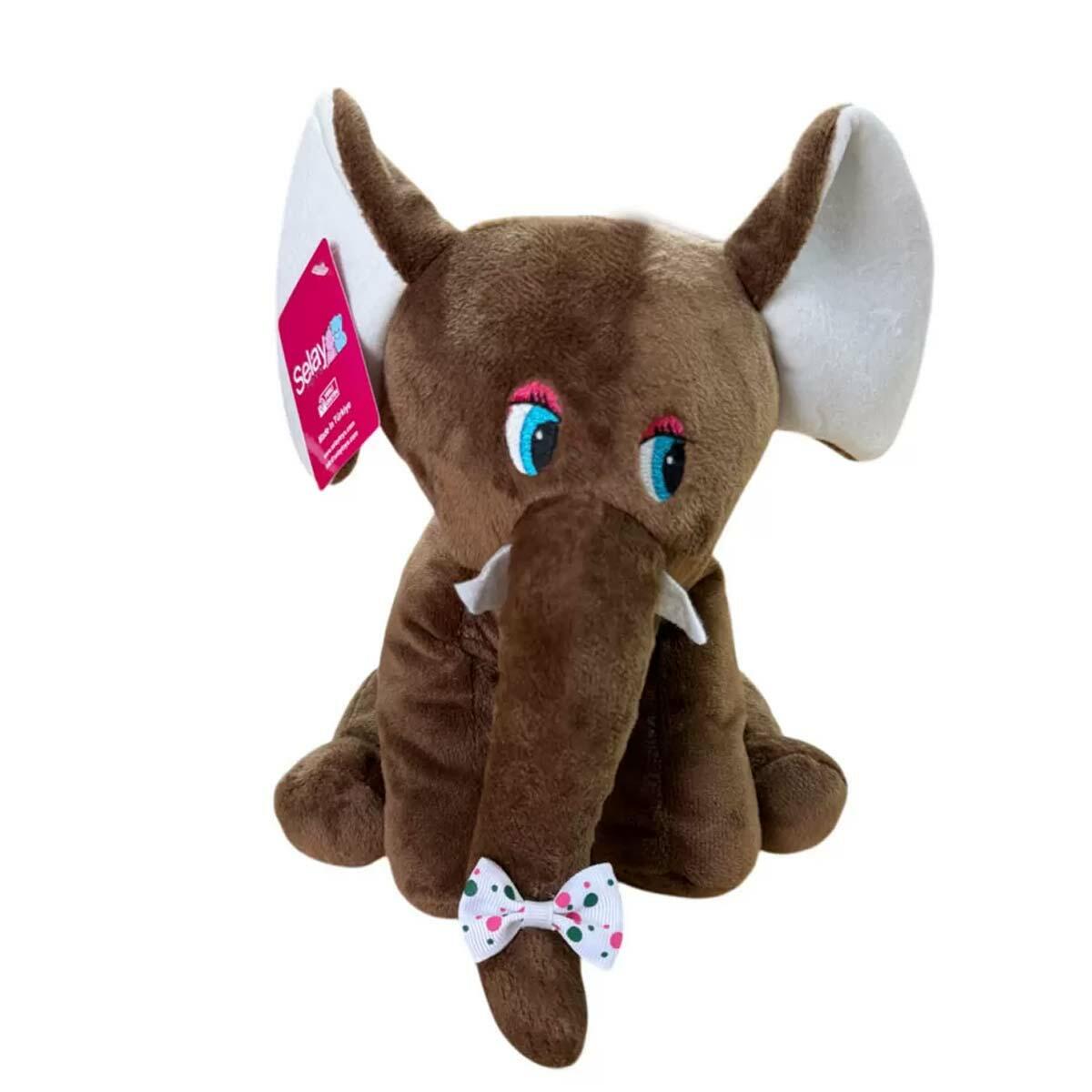 Fil Oturan 20x17 CM Kahve | Yumuşak Welsoft Pelüş Uyku Arkadaşı