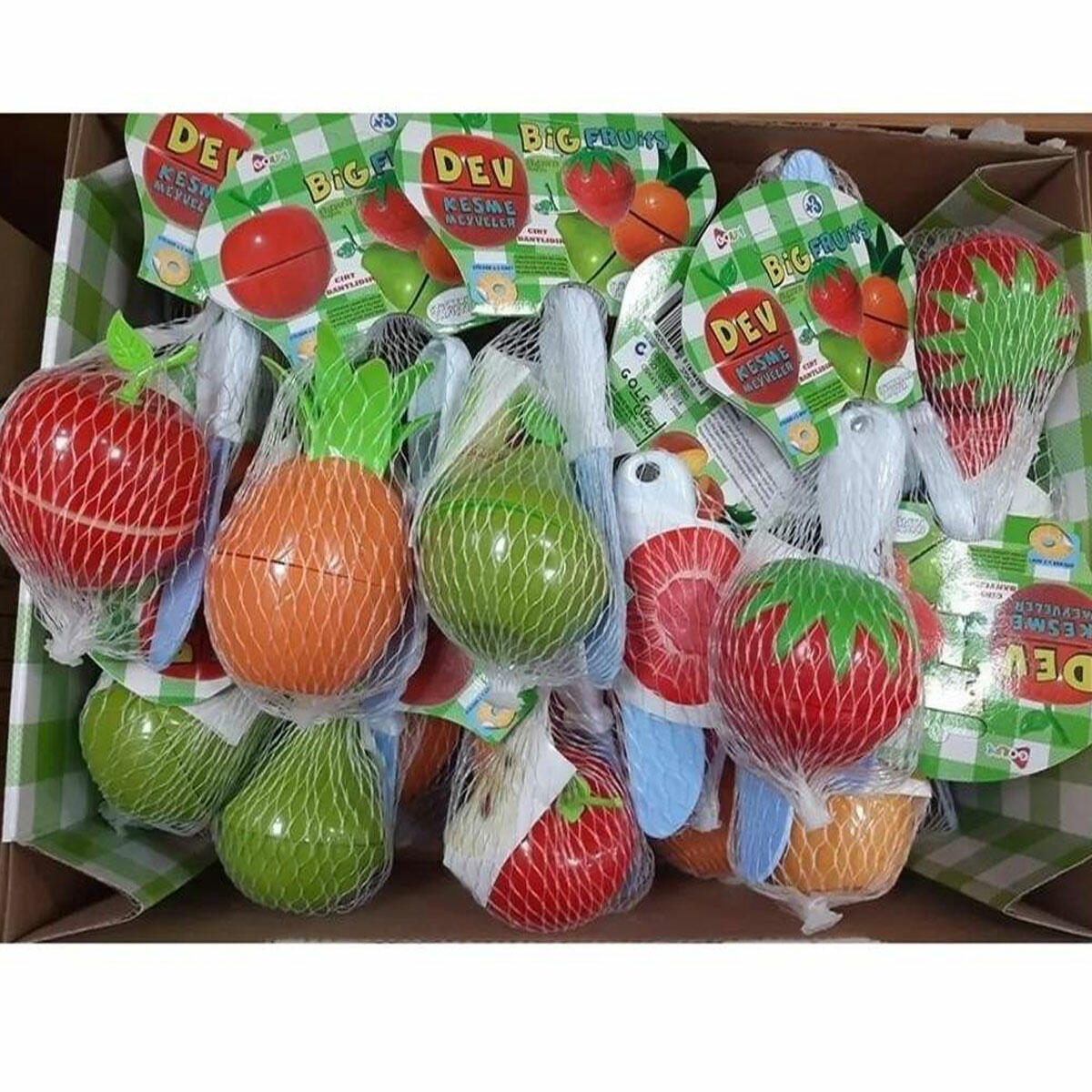 Filede Büyük Kesme Meyveler – Eğitici Oyuncak Meyve Seti