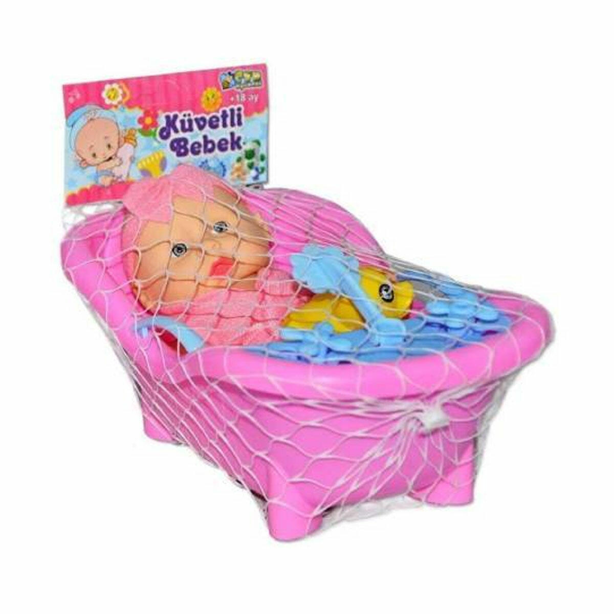 Filede Küvetli Et Bebek Oyun Seti | Aksesuarlı Oyuncak Banyo Takımı | Yumuşak Et Bebek ve Küvetli Evcilik Seti