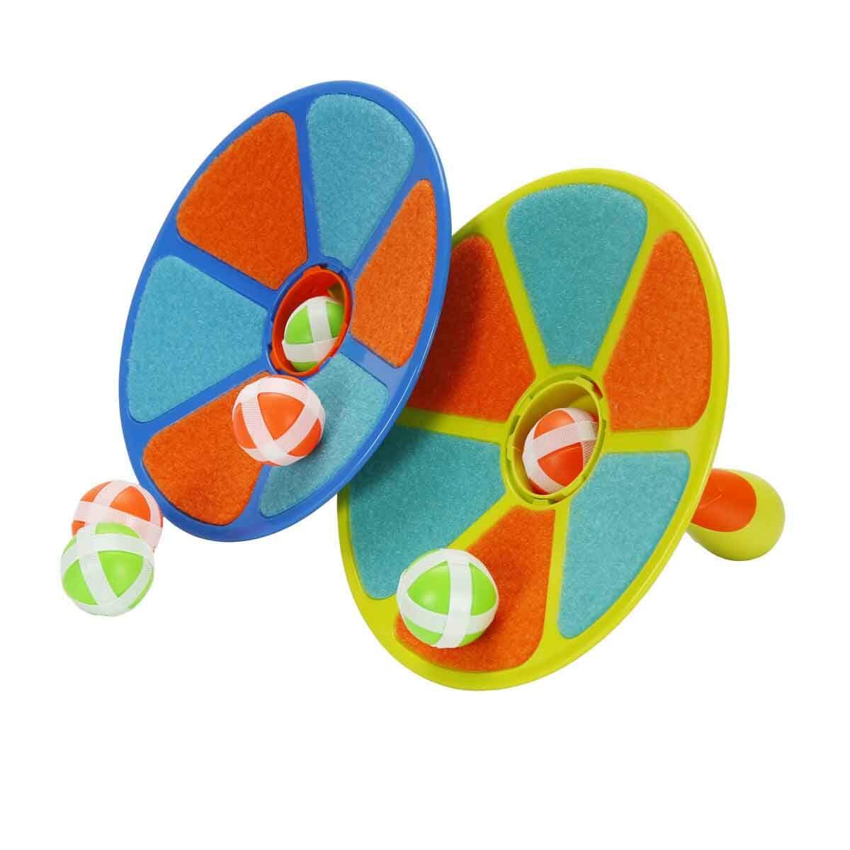 Fırlat ve Yakala 2’li Set | Mekanizmalı Fırlatıcı ve Cırt Cırtlı Yakalayıcı | Aile ve Arkadaş Aktivite Oyuncağı