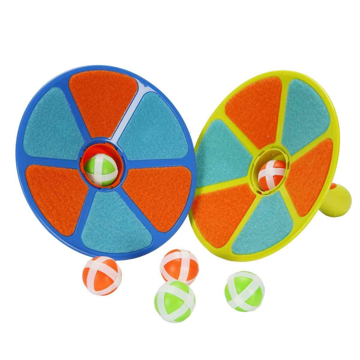 Fırlat ve Yakala 2’li Set | Mekanizmalı Fırlatıcı ve Cırt Cırtlı Yakalayıcı | Aile ve Arkadaş Aktivite Oyuncağı