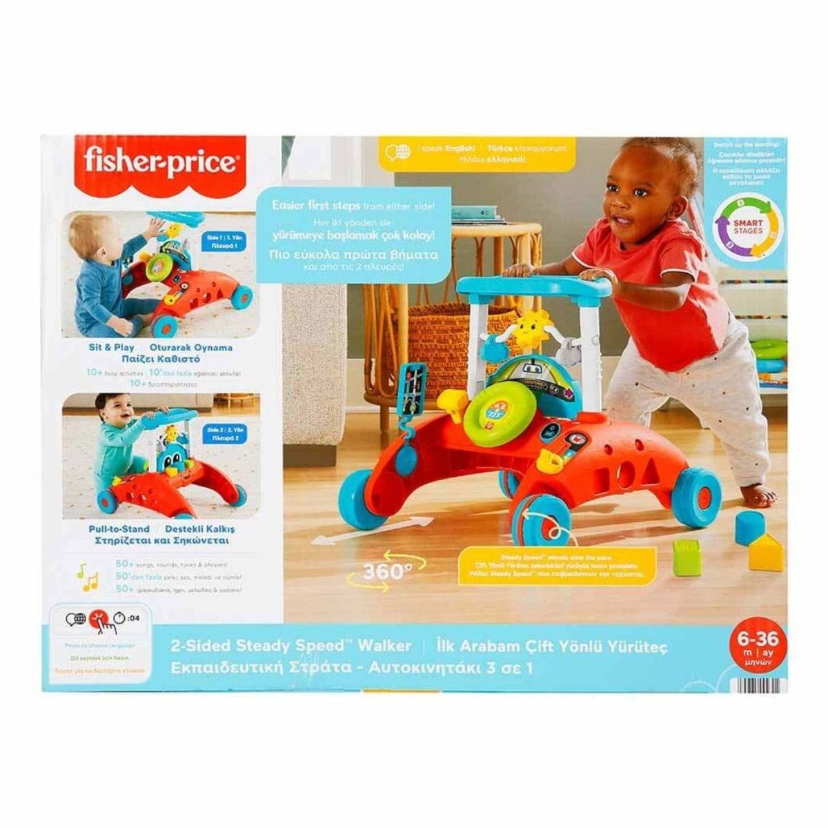 Fisher-Price İlk Arabam Çift Yönlü Yürüteç