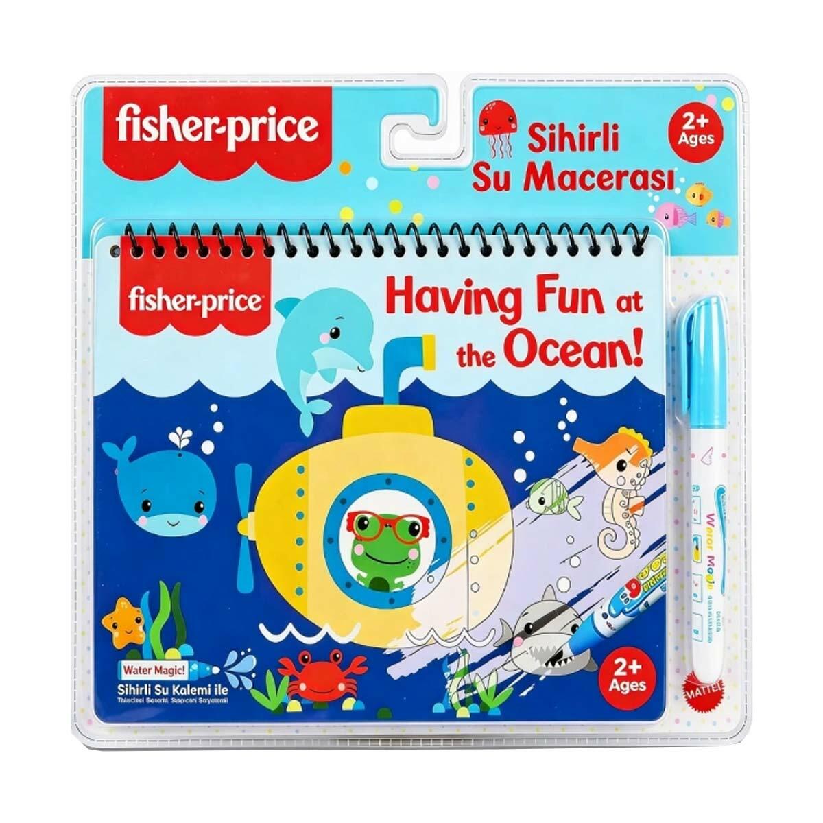 Fisher Price Sihirli Suyla Boyama Kitabı | Tekrar Kullanılabilir Magic Water Painting | 2+ Yaş Güvenli Aktivite
