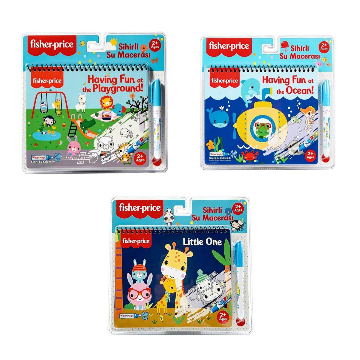 Fisher Price Sihirli Suyla Boyama Kitabı | Tekrar Kullanılabilir Magic Water Painting | 2+ Yaş Güvenli Aktivite