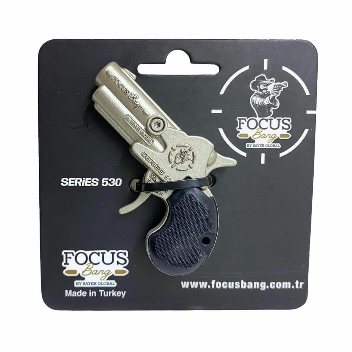 Focus Bang Oyuncak Tabanca Serisi (9,5 cm) | Metal Kapsül Atan Mini Tabanca 3 Farklı Renk