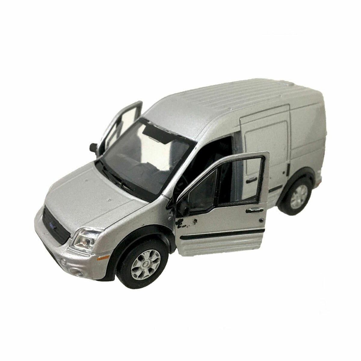 Welly 1:32 Ford Transit Connect Çek Bırak Model Araba | Açılabilir Kapılı, 12 cm Boyutunda Die-Cast Metal Ticari Araç