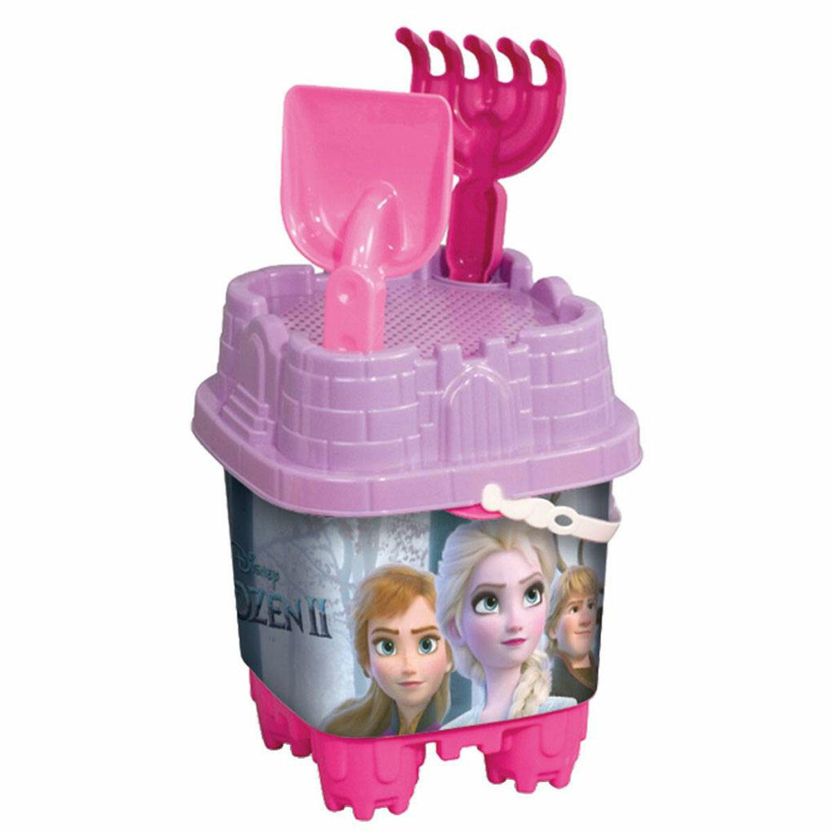 Frozen Büyük Kale Kum Kovası Seti | 8 Parça Elsa ve Anna Temalı Plaj Oyuncağı | Dede Marka Dev Şato Yapım Kiti