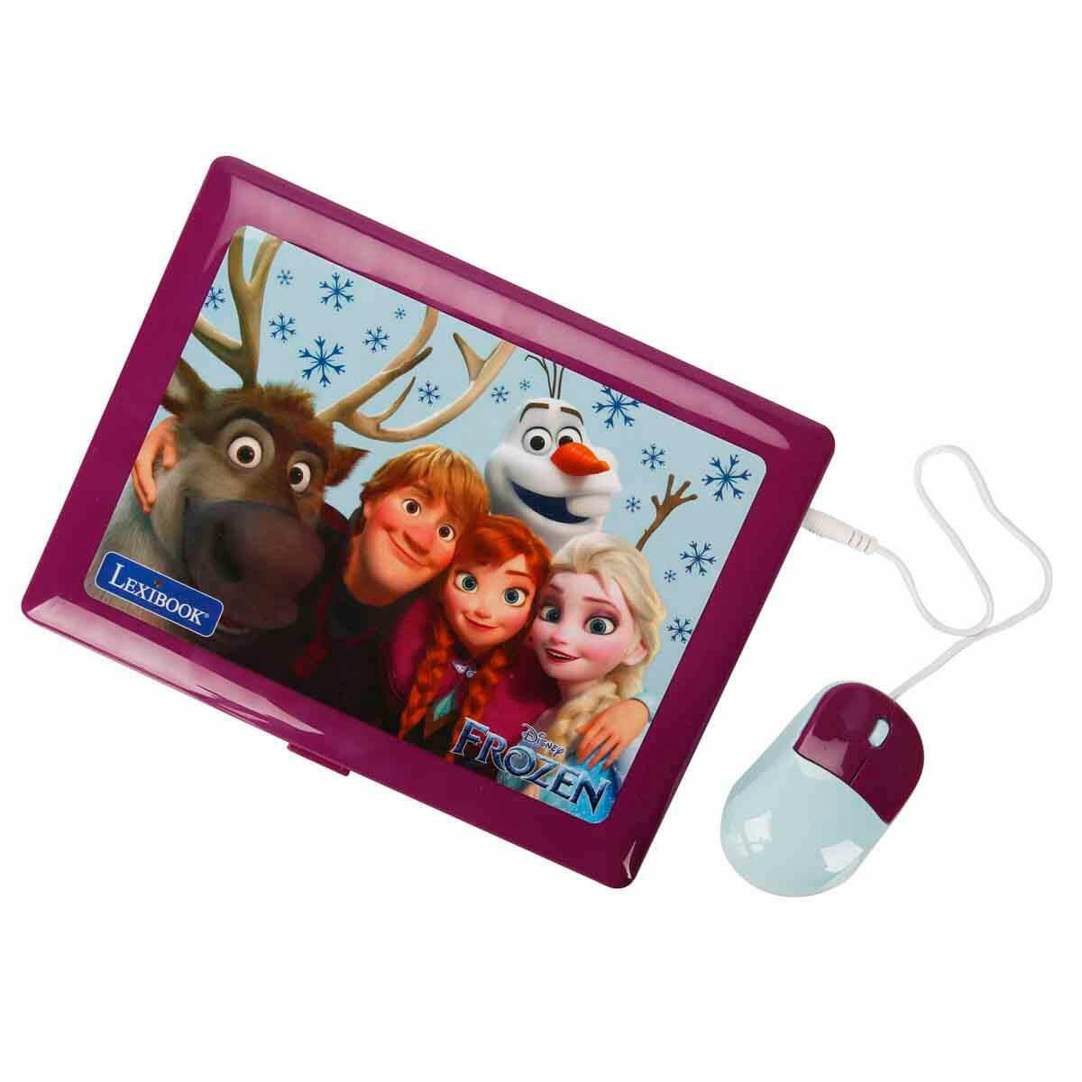 Frozen İngilizce Türkçe Eğitici Laptop | 170 Aktiviteli Çocuk Bilgisayarı | Elsa ve Anna Temalı Matematik ve Dil Öğrenme Seti