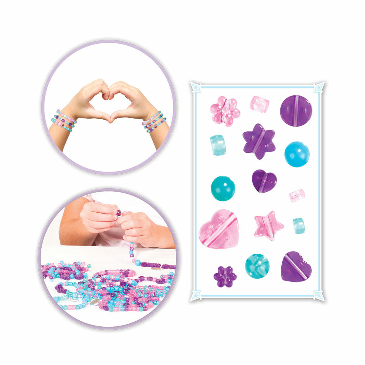 Frozen Takı Seti Tekli Kutu | Karlar Ülkesi Boncuk Ve Tasarım Seti | Kendi Takını Tasarla DIY Set