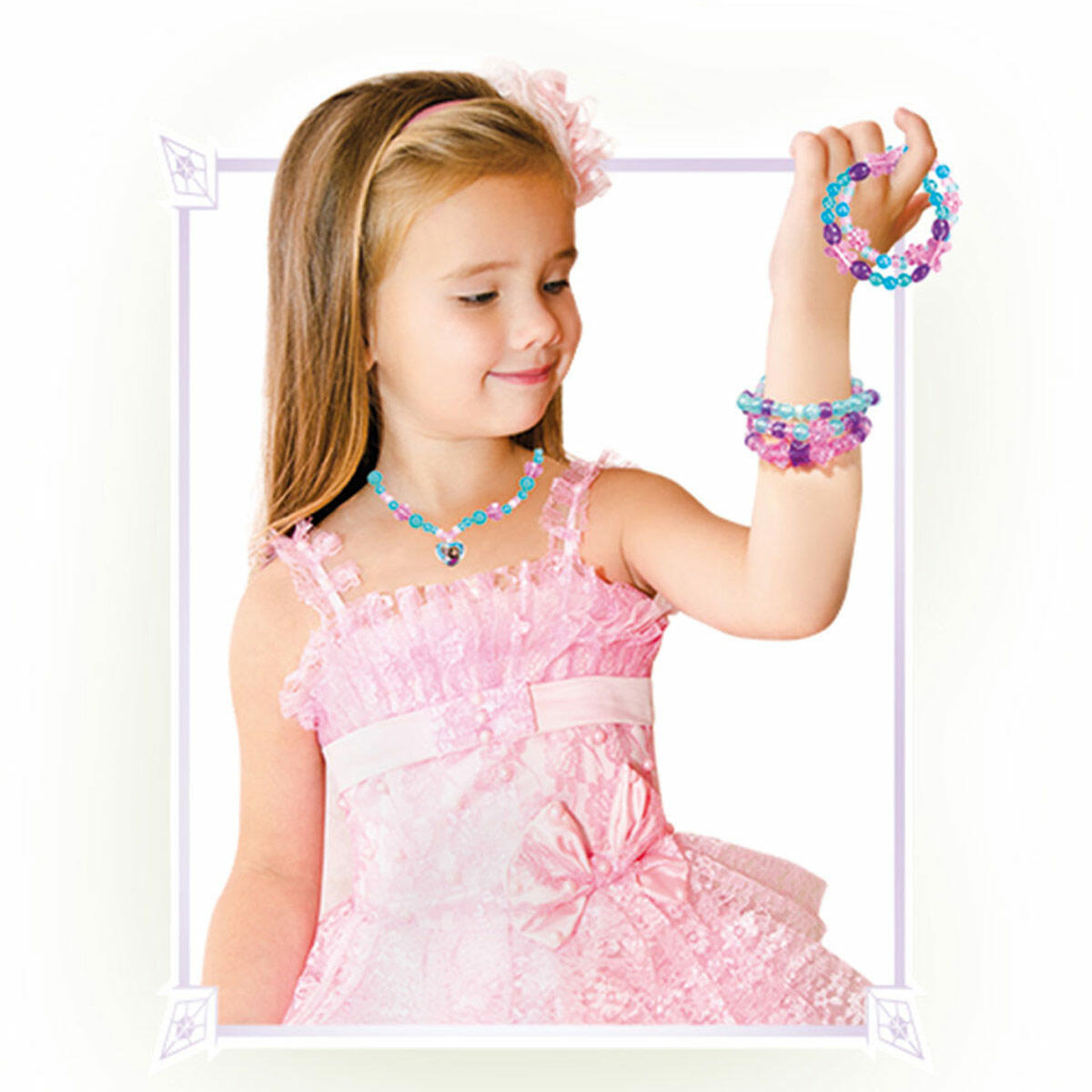 Frozen Takı Seti Tekli Kutu | Karlar Ülkesi Boncuk Ve Tasarım Seti | Kendi Takını Tasarla DIY Set