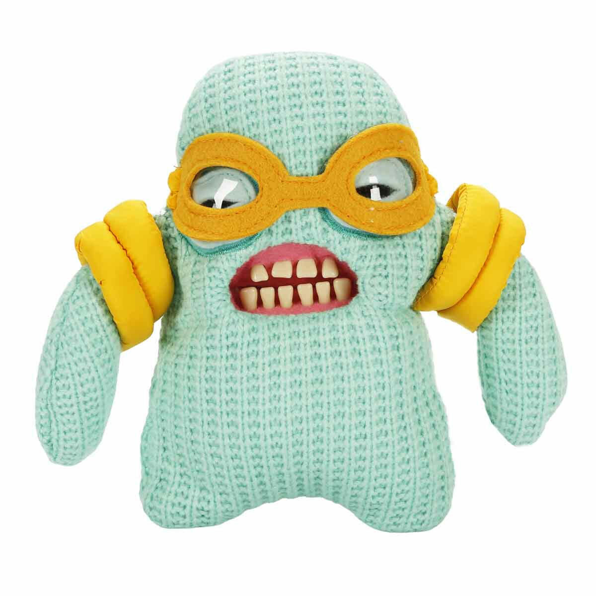 Fuggler Vacay Vibes Pelüş S1 | İnsan Dişli Tuhaf Pelüş Oyuncak | 22 cm Koleksiyonluk Tatil Serisi | Deniz Gözlüklü ve Mayolu Komik Figürler