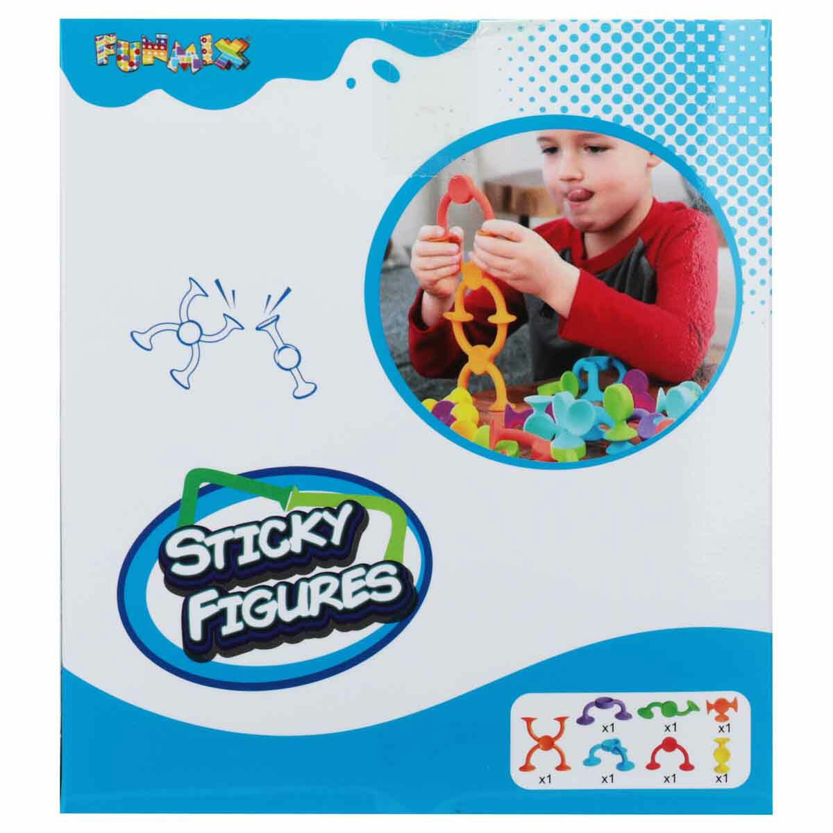 Funmix Vantuz Seti 7 Parça | Yaratıcılığı Geliştiren Renkli Yapışkanlı Eğlenceli Yapı Oyuncakları