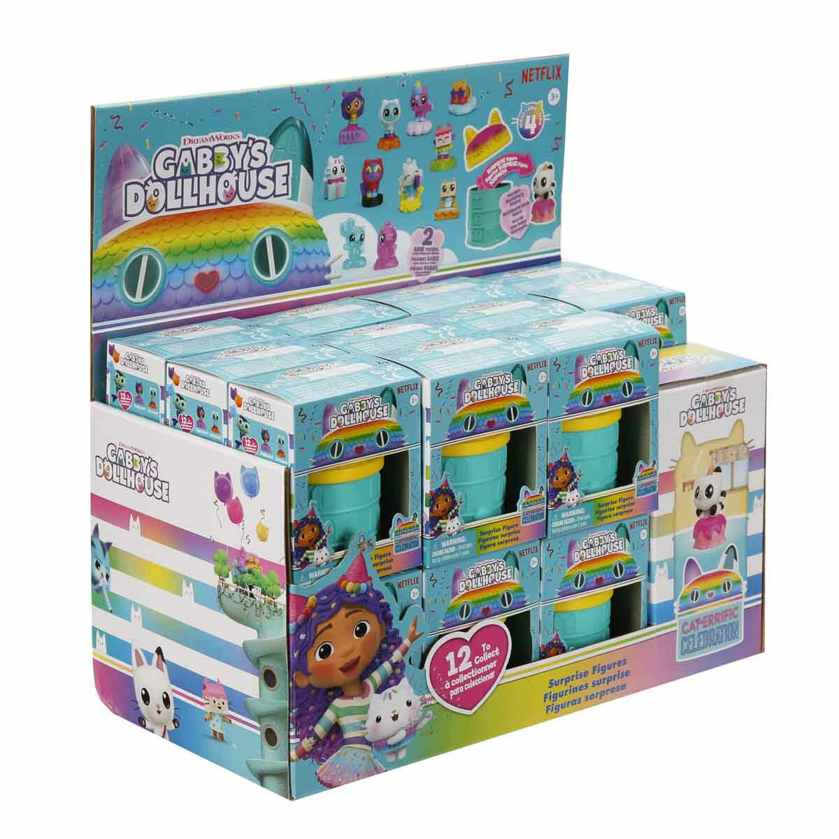 Gabby's Dollhouse Sürpriz Paket | Koleksiyonluk Mini Figür ve Aksesuar Standı | Sürpriz Kapsüllü Bebek Evi Figürleri