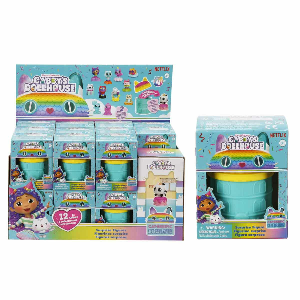 Gabby's Dollhouse Sürpriz Paket | Koleksiyonluk Mini Figür ve Aksesuar Standı | Sürpriz Kapsüllü Bebek Evi Figürleri