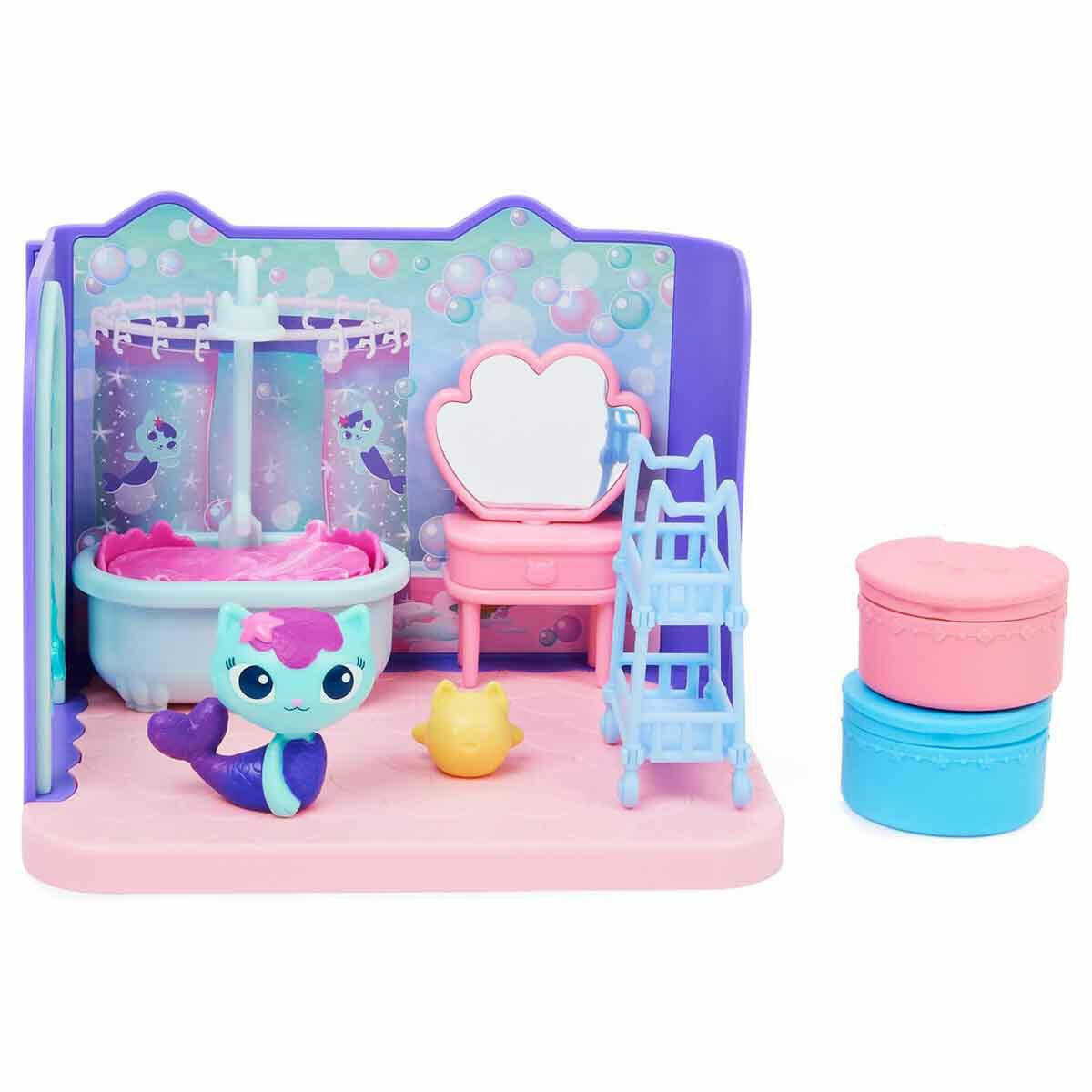 Gabby's Dollhouse Deluxe Oda Oyun Seti | Sürpriz Aksesuarlı ve Figürlü Tematik Odalar | İnteraktif QR Kodlu Orijinal Koleksiyon Serisi