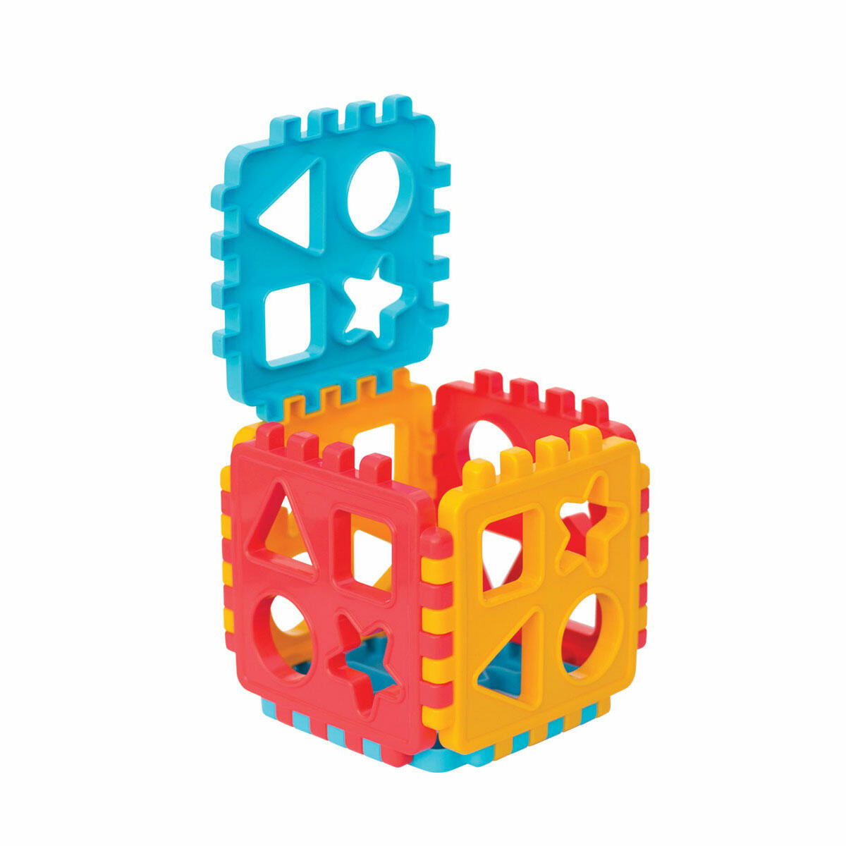 Geometrik Şekilli Bul-Tak Puzzle | Eğitici Bebek Blok Seti | Renk ve Şekil Tanıma Zeka Oyunu