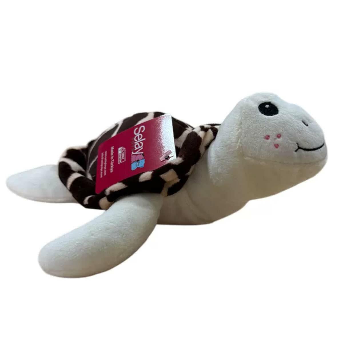 Gri Pelüş Kaplumbağa 25x18 Cm | Welsoft Kumaş Ve Güvenli Dikiş | Sağlıklı Uyku Arkadaşı