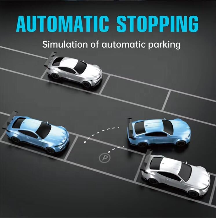 Uzaktan Kumandalı Elektrik Şarj İstasyonlu Spor Araba - 1:16 Ölçek Sesli ve Işıklı Otomatik Park Özellikli