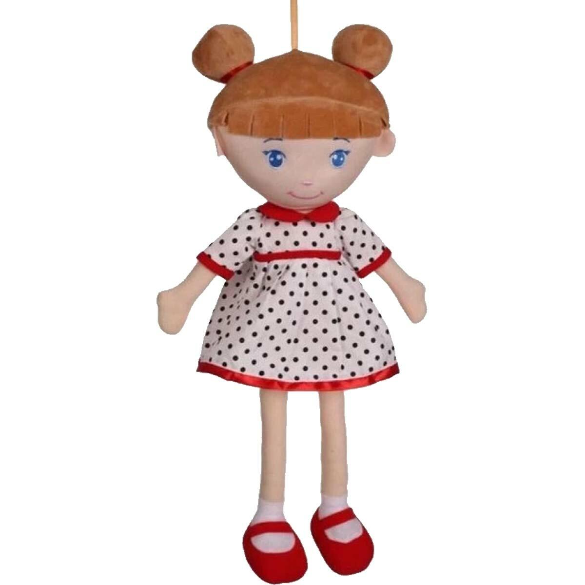 Halley Büyük Bez Bebek Elbiseli 50 cm | Yumuşak Ve Güvenli İlk Arkadaş | Büyük Boy Bez Bebek Modelleri