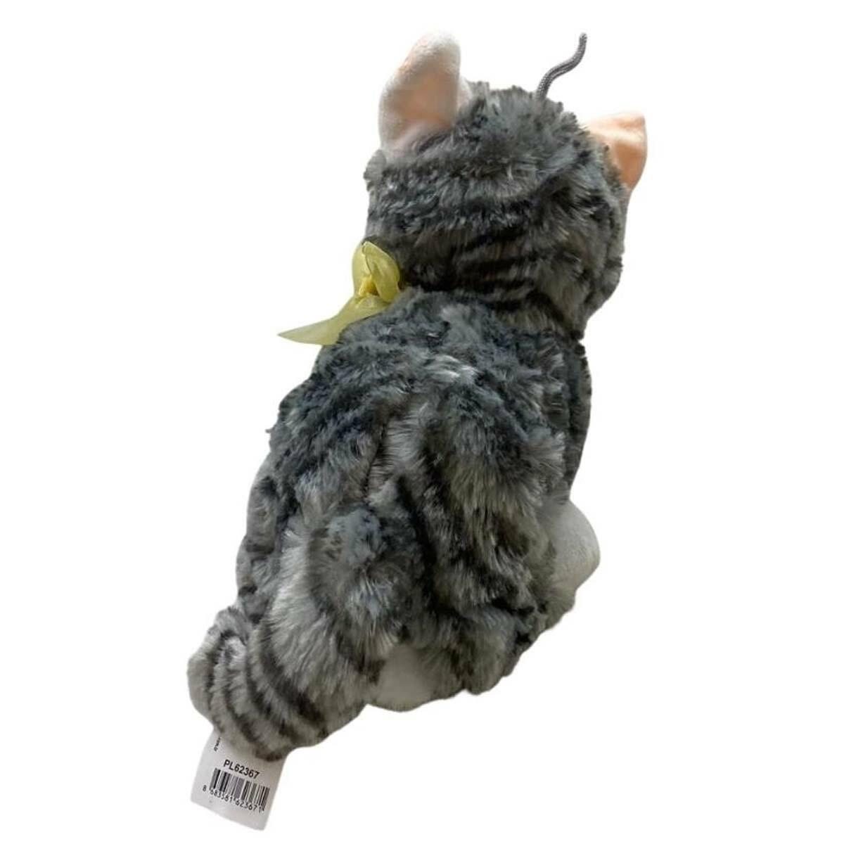 Halley Oyuncak Peluş Sesli Tekir Kedi 25 Cm | Miyavlayan Yumuşak Kedi Figürü | 62367 Model Peluş Oyuncak