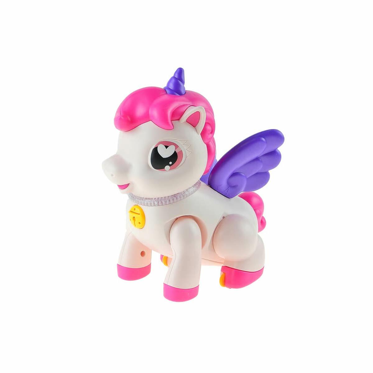 Işıklı Müzikli Hareketli Tek Boynuzlu At Unicorn | 20 cm Pilli Figür Oyuncak | Eğitici Ve Eğlenceli Masal Dostu