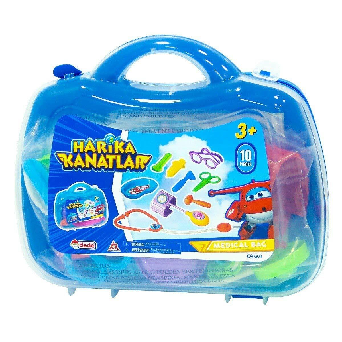 Harika Kanatlar Doktor Çantası | Jett Temalı Eğitici Sağlık Seti | Taşınabilir Oyuncak Doktor Çantası