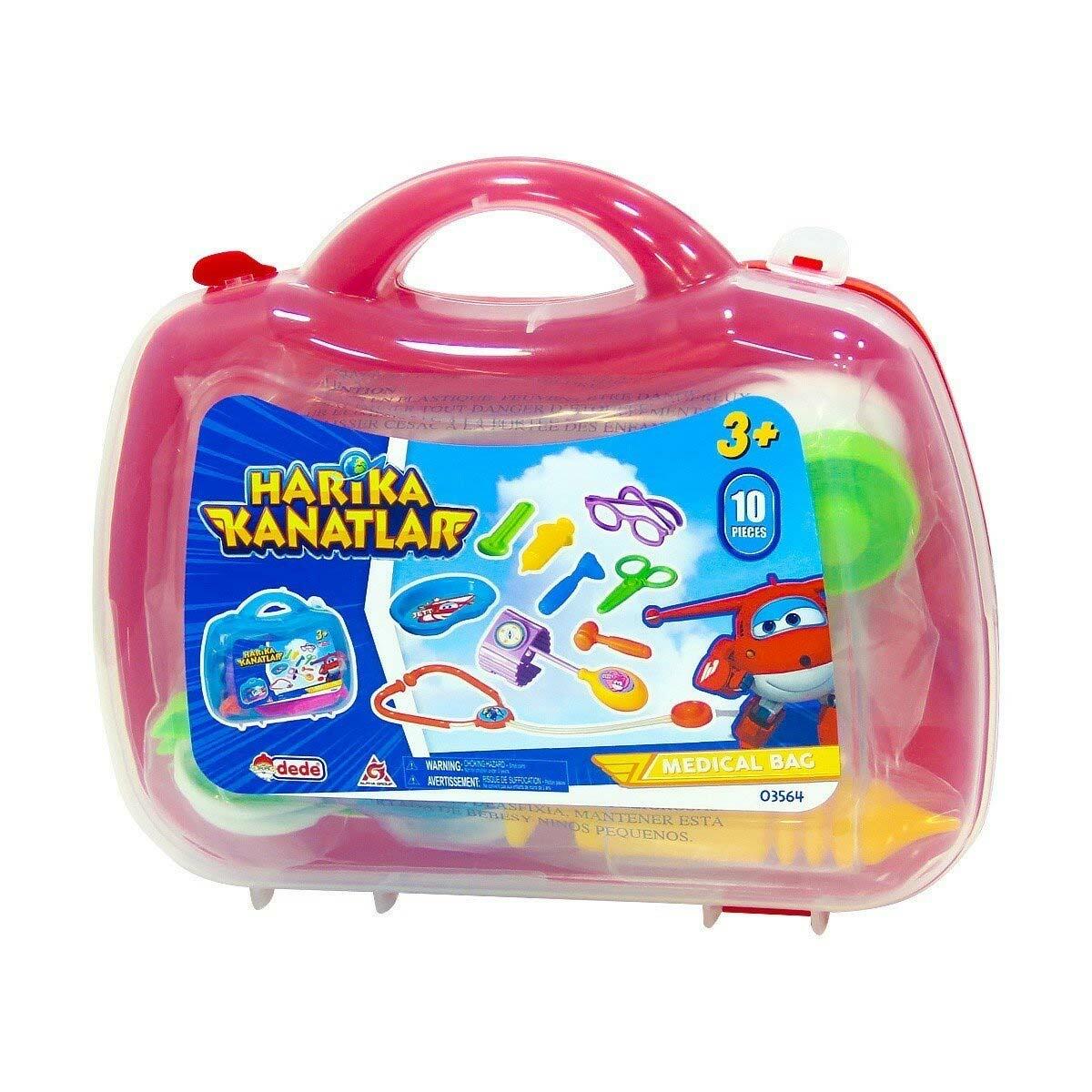 Harika Kanatlar Doktor Çantası | Jett Temalı Eğitici Sağlık Seti | Taşınabilir Oyuncak Doktor Çantası