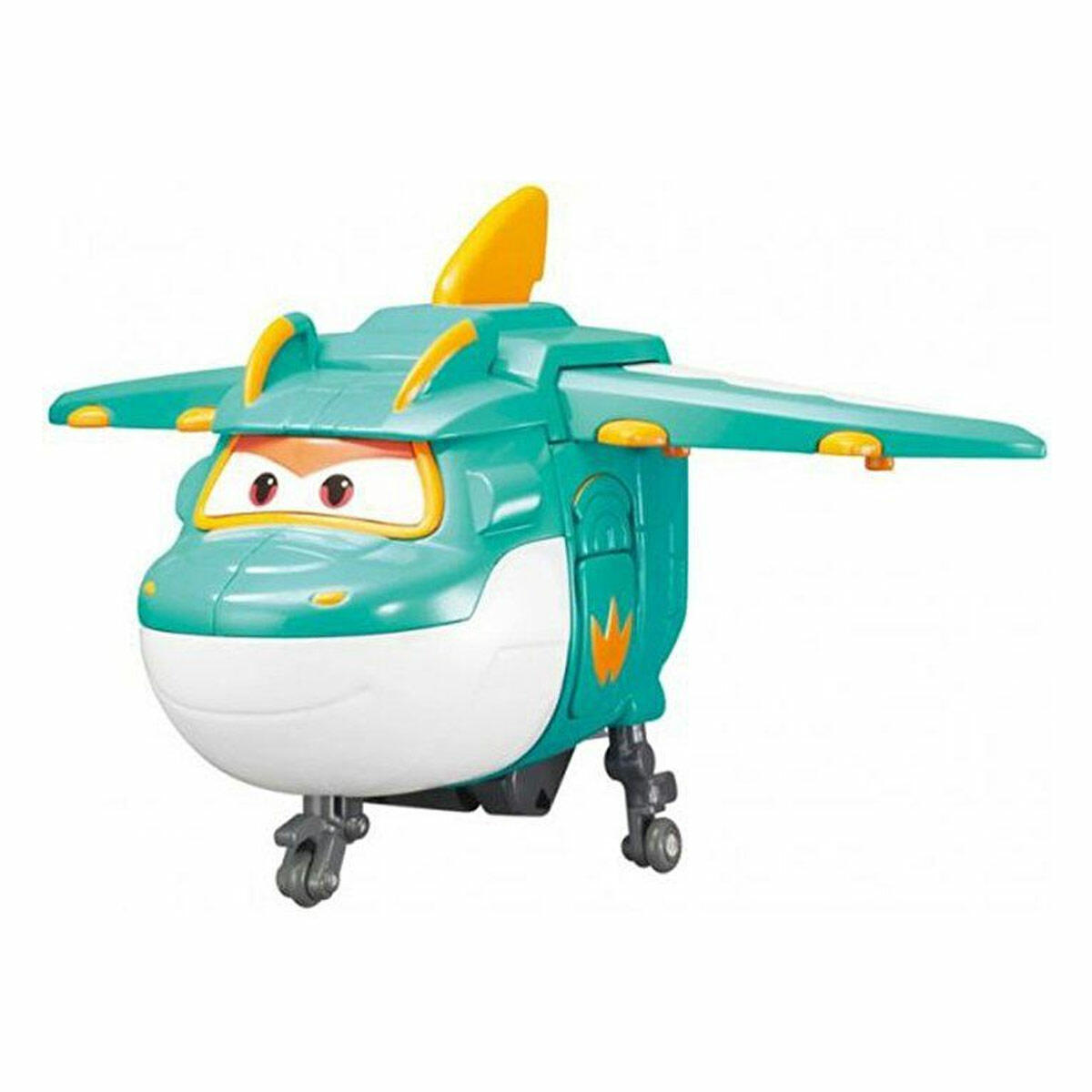 Harika Kanatlar Dönüşen Tino Figürü 13 cm | 3'ü 1 Arada Dinozor Robot Uçak | Orijinal Super Wings Season 6 Oyuncağı