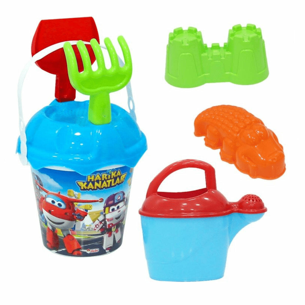 Harika Kanatlar Resimli Sırt Çantalı Plaj Seti | 6 Parça Deniz ve Kum Oyuncak Seti | Çocuklar İçin Taşınabilir Plaj Çantası