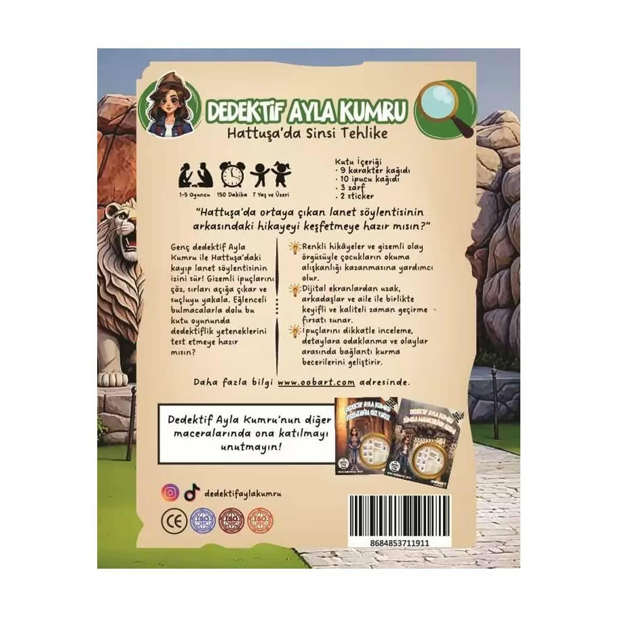 Hattuşa'da Sinsi Tehlike Eğlenceli Dedektiflik Oyunu | Dedektif Ayla Kumru Serisi | Eğitici Gizem Ve Analiz Kutusu